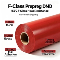 Matériaux d'enroulement pour transformateur électrique sec haute tension de classe F : Papier isolant DMD stratifié imprégné et préimprégné époxy