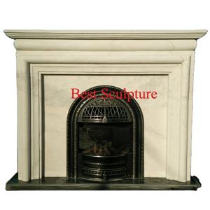 Meilleure vente manteau de <span class=keywords><strong>cheminée</strong></span> en <span class=keywords><strong>marbre</strong></span> <span class=keywords><strong>blanc</strong></span> utilisé tour de <span class=keywords><strong>cheminée</strong></span> en pierre électrique avec sculpture en pierre de fleur - Product Image 6