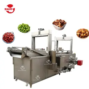 Commercial nut beans fried machine nut peanut banana chip frying machine continuous bean fryer