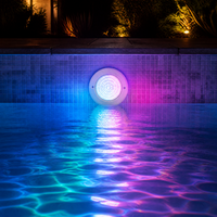Lumière de piscine murale à double commande AC/DC12V IP68 étanche en PC 22mm remplie de résine LED dimmable 6W