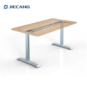 JIECANG toptan akıllı ofis bilgisayar kaldırma masa yüksekliği ayarlanabilir oturma ayaklı masa