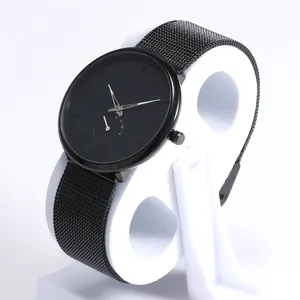 BOMAXE 2022 Ebay Custom Logo Reloj Quartz Hombre Hot Sale Factory Simple Large Dial No Logo Mens Watches