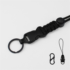 New handmade woven <b>ID</b> card cord, detachable multi-functional name tag/<b>ID</b> card <b>holder</b>/card <b>holder</b>, creative neck lanyard, black, - Product Image 4
