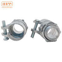 Conduit flexible en zinc moulé sous pression de 1/2 pouces et raccords métalliques connecteur droit pour boîtiers électroniques et d'instruments