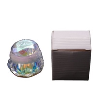 AB en verre coloré, 1 pièce, stylo monomère plat, bol en cristal pour ongles