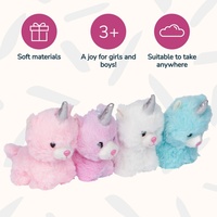 Jolie peluche licorne maman en forme d'oreiller