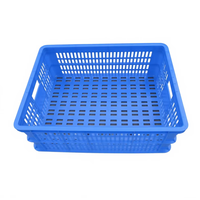 Panier en filet pour fruits et légumes OEM du fabricant 606*420*218mm, caisse en plastique étanche, durable, légère et écologique pour le déménagement