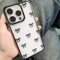 Coque de téléphone antichoc et étanche pour fille avec nœud papillon, style tendance, vente en gros, compatible iPhone 17 16 15 14 13 12 11 Pro Max XS XR Mini Plus