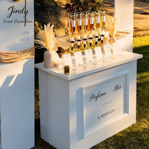Carrito de Dulces para Bodas con Logotipo Personalizado JINDY, Barra de Bebidas de Café, Soporte para Pasteles para Decoración de Fiestas de Boda al Aire Libre - Product Image 3