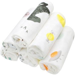 De algodón orgánico de bambú, muselina pañuelo personalizado bebé Unisex Bandana Baba Baberos toalla - Product Image 5
