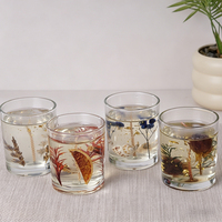 Maßgefertigte Luxus-Heimdekoration Klare Transparente Gel-Wachskerzen Glasbecher Aromatherapie Soja-Duftkerzen