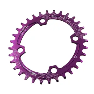 Narrow Wide Bike Single Chainring 104BCD 32t-38T for9-12 Speed Round,Compatible Chainwheel