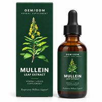 Complément Herbal : Gouttes d'Extrait de Feuille de Molène – Nettoie Naturellement les Poumons et Renforce l'Immunité – Déconseillé aux Femmes Enceintes