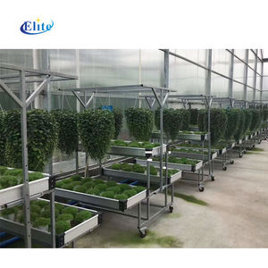 धातु फ्रेम गार्डन सेंटर की दुकान नर्सरी तह फूल ट्रॉली - Product Image 6