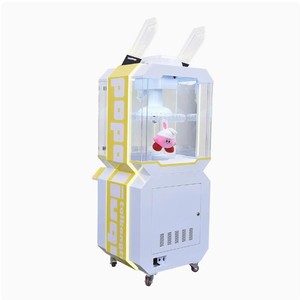 Mini machine à griffes commerciale à monnayeur pour enfants, petite, entièrement transparente, en fer, pour une personne, attrape-poupées d'arcade - Product Image 4