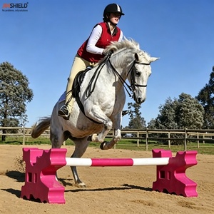 Pali da <span class=keywords><strong>Salto</strong></span> in PVC da 3 Metri Colorati per l'Allenamento Equestre in Scuole di Equitazione e Scuderie - Product Image 3