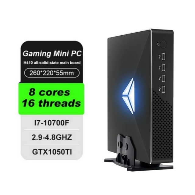 Core Mini Pcs Intel Core I3 I5 I7 I9 9th 10th Gen GTX1050Ti 4GB With 4 Usb3.0 4GB 8GB 16GB Ram 128GB SSD Mini Pc Comp