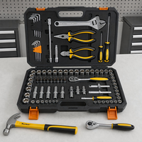Boîte à outils manuelle en acier au carbone personnalisée, étui rigide portable, ODM OEM pour outils de réparation automobile