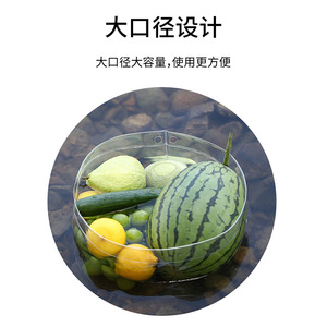 Portable Foldable Water Basin Round Collapsible Outdoor Washbasin Travel Foot Bath Bag Lightweight 0.5kg and Below - Product Image 4