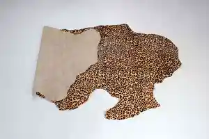 Custom Made Natural Leopard Print Cow Hair Genuine Leather Material For Shoe Making