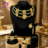MEIZI BIJOUX 2023 fait à la main en cuivre plaqué or ensemble de bijoux brésiliens pour femmes pour mariage fiançailles bijoux de fête