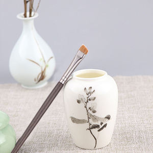 Outil de beauté professionnel de haute qualité cheveux de sable unique <span class=keywords><strong>biseauté</strong></span> oeil lèvre maquillage cosmétique <span class=keywords><strong>Eyeliner</strong></span> brosse - Product Image 2
