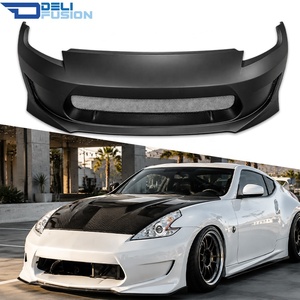 กันชนหน้าไฟเบอร์กลาสทรง AM สำหรับ Nissan 370Z Z34 ปี 2009-2016 ชุดแต่งตัวถังรถยนต์คุณภาพสูง อะไหล่ภายนอก - Product Image 1