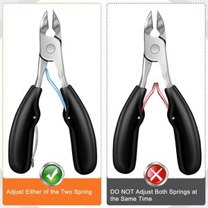 2-mảnh dài xử lý Nail Clipper Set móng chân Clipper và dày Nail Clipper với Catcher công cụ làm đẹp cho người cao niên và ngón tay - Product Image 5