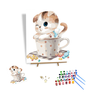 Kit di pittura fai da te con diamanti 5D, motivo mucca delle