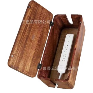 Caja organizadora de escritorio de madera para enchufes, caja de almacenamiento para oficina, caja organizadora de escritorio para el hogar/oficina - Product Image 5