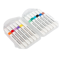 Ensembles de stylos de couleur acryliques portables et polyvalents crayons de marqueur en plastique pour fournitures d'art de bureau pour l'utilisation de marqueur de dessin et de pinceau