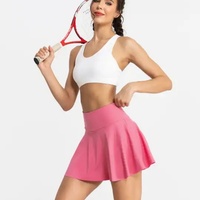 Set Kaos Lengan Pendek Kerah Custom A+W 2024 dengan Rok Terpadu Unisex untuk Fitness, Gym, Olahraga, Tenis, Golf, Yoga, dengan Teknologi Heat-Transfer 100%
