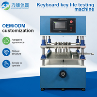 PLC Control Keyboard Key Life Testing Machine Adjustable Force Stroke Computer Notebook Keystroke Durability Fatigue Tester