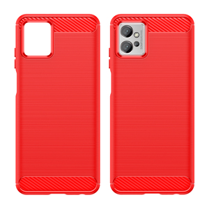 Sợi Carbon Mô Hình Phong Cách Chải Matte TPU Silicone Rugged Bumper Trở Lại Điện Thoại Trường Hợp Bìa Cho Motorola Moto G32 - Product Image 6