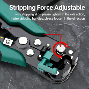 Alicates Multifuncionales de Aleación de Zinc con Dientes Serrados para Pelar y Crimpar Cables Eléctricos, Grado Industrial, Automáticos, Personalizados OEM - Product Image 4