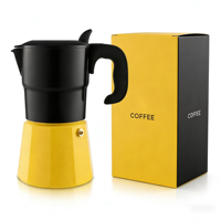 Cafetière Emode au design unique en forme de diamant, en aluminium, résistante à la chaleur, pour la cuisine