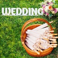 Nouvelles créations artisanales en bambou, parapluies pliables en papier blanc, cadeaux promotionnels, décoration de mariage et de fête