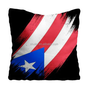 Funda de Almohada Personalizada con Estampado de la Bandera de <span class=keywords><strong>Puerto</strong></span> Rico, Funda de Almohada Cuadrada para Sofá, Dormitorio, Decorativa - Product Image 6