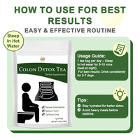 Thé détoxifiant naturel aux herbes pour le côlon, thé doux sans caféine pour soutenir le transit intestinal et soulager les ballonnements