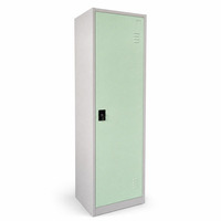 Casier de rangement métallique en acier avec serrure à 3 points pour usage professionnel en atelier