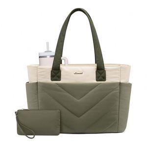 Bolso de Hombro Acolchado para Portátil, Estilo Casual, para Viajes, Escuela, Gimnasio, Mujeres, Maestras, Enfermeras, Trabajo - Product Image 1
