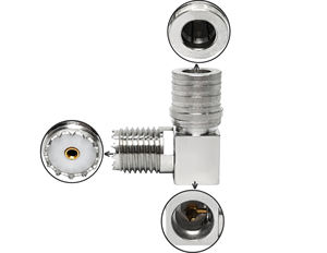 Fabricant RF Câble Connecteur Adaptateur à Angle Droit QMA Mâle <span class=keywords><strong>JACK</strong></span> vers <span class=keywords><strong>MINI</strong></span> UHF Femelle <span class=keywords><strong>Jack</strong></span> Coude Coaxial Adaptateur Convertisseur - Product Image 1