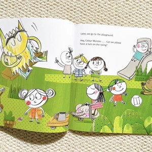 คอลเลกชันคัลเลอร์มอนสเตอร์ มาย อีโมชั่นส์ มอนสเตอร์ชุดหนังสือ 3 เล่ม ปกอ่อน หนังสือภาพแบบเย็บลวด การจัดการอารมณ์สำหรับเด็ก - Product Image 4
