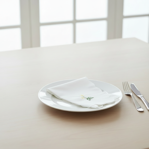 Serviettes en lin, broderie personnalisée, serviettes florales, serviettes festonnées, serviettes <span class=keywords><strong>de</strong></span> <span class=keywords><strong>table</strong></span>, serviettes <span class=keywords><strong>de</strong></span> fête, usine d'origine - Product Image 4