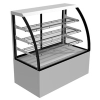 Présentoir de nourriture chaude de comptoir/présentoir de chauffe-collation/vitrine d'affichage de chauffe-plat en verre
