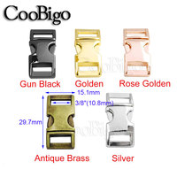 Boucles à dégagement latéral en métal attache boucle Clip sangle ceinture sangle paracorde Bracelet sac matériel sac à dos DIY accessoire 10.8mm