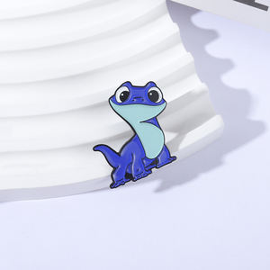 Милые синие эмалевые значки-броши в виде ящериц, очаровательные фигурки рептилий, милые питомцы, нагрудные значки, ювелирные украшения, подарки для друзей - Product Image 2