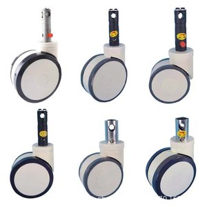 ล้อหมุนได้รอบทิศทาง Daben Caster Medical ขนาด 4 นิ้ว ทำจากยาง พร้อมเบรก สำหรับเตียงโรงพยาบาล - Product Image 4