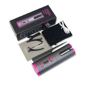 Alat penata rambut elektrik 2 dalam 1, alat pengeriting Wig bentuk putar Spiral berkualitas bagus dan pelurus suhu panas - Product Image 6