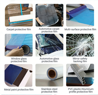 Film de protection temporaire auto-adhésif de 35 microns, protection de tapis, rouleau